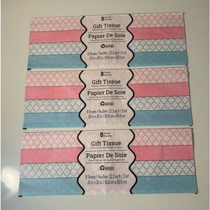 24 Sheets - Gift Tissue - NWT - Premium Quality Wrapping Tissue Paper - 20 x 20